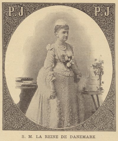 Louise van Hessen-Kassel, koningin-gemalin van Christian IX van Denemarken door French School